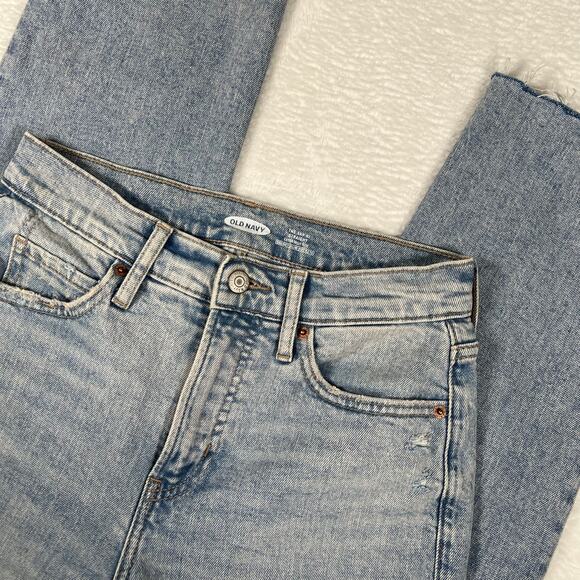 Old Navy The Sky-Hi Straight Extra High Rise Jeans Size 2 - Picture 5 of 11